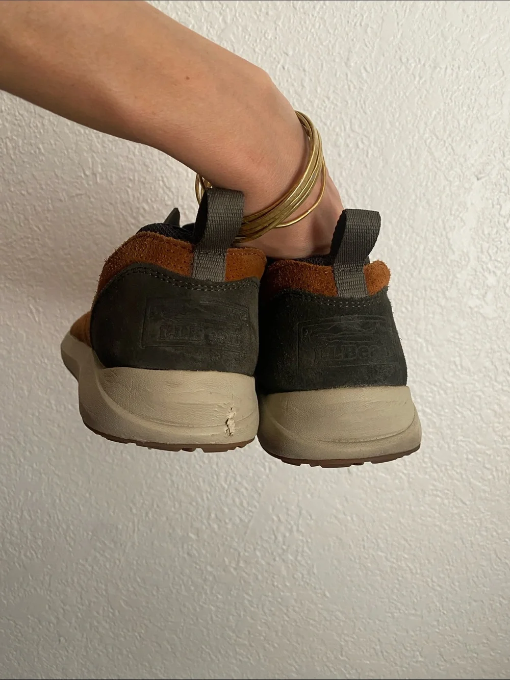 🌼 LL Bean Men's Casual Suede Sneakers in Chestnut Brown size 11